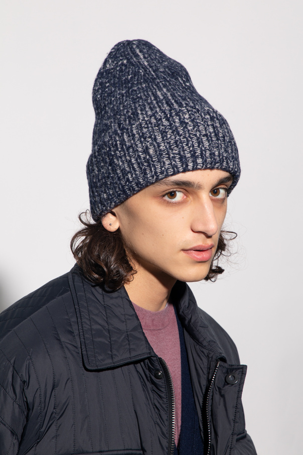 Acne ribbed 2024 beanie hat